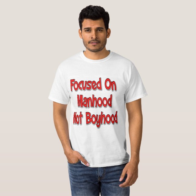 Ciblée Sur Le T-shirt De La Valeur Humaine (Devant entier)