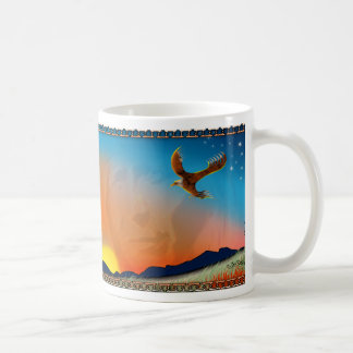 Cibola am Sonnenuntergang Kaffeetasse