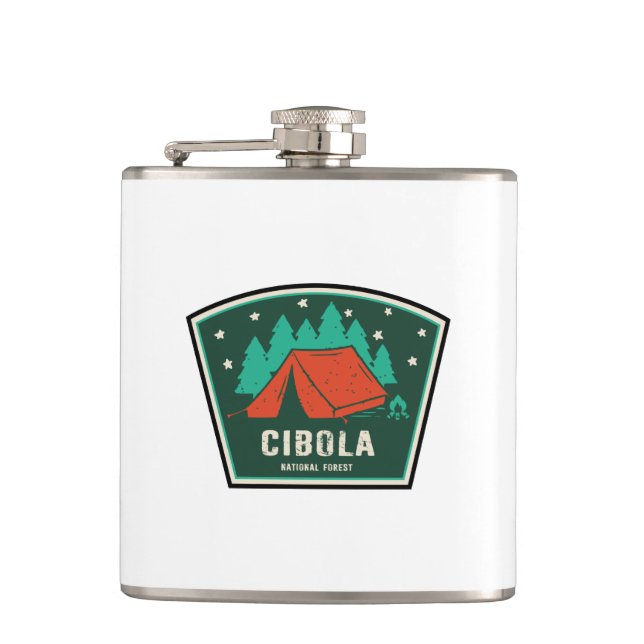 Cibola-Camping Flachmann (Vorderseite)