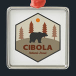 Cibola National Forest Bear Ornament Aus Metall<br><div class="desc">Cibola National Forest in New Mexico is a desert mecca for trail running, cycling, mountain biking, paddling, hiking, hunting, camping, climbing, and more!</div>