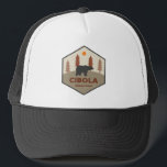 Cibola National Forest Bear Truckerkappe<br><div class="desc">Cibola National Forest in New Mexico is a desert mecca for trail running,  cycling,  mountain biking,  paddling,  hiking,  hunting,  camping,  climbing,  and more!</div>