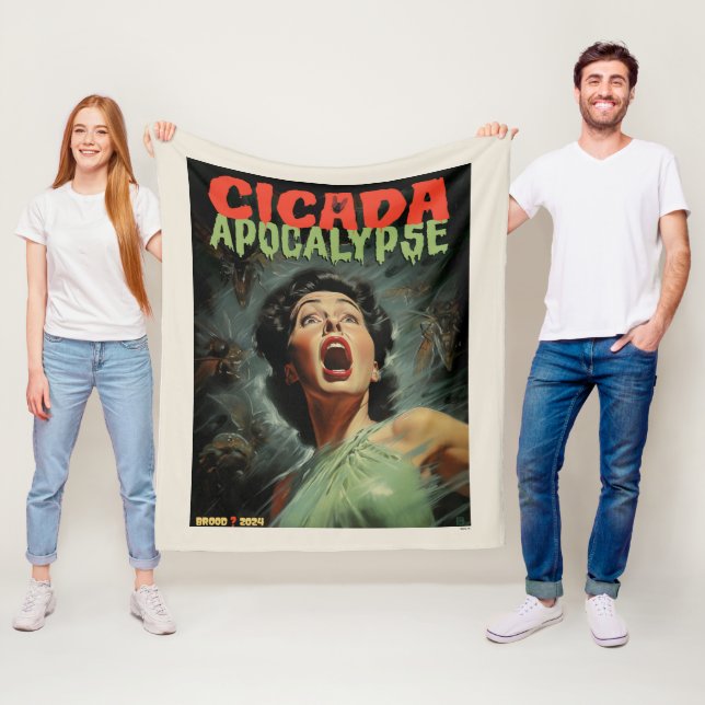 Cicada Apokalypse 2024 Fleecedecke (Beispiel)