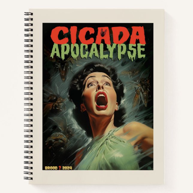 Cicada Apokalypse 2024 Notizbuch (Vorderseite)