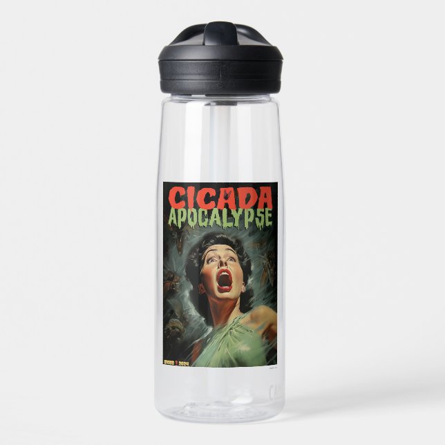 Cicada Apokalypse 2024 Trinkflasche (Vorne)