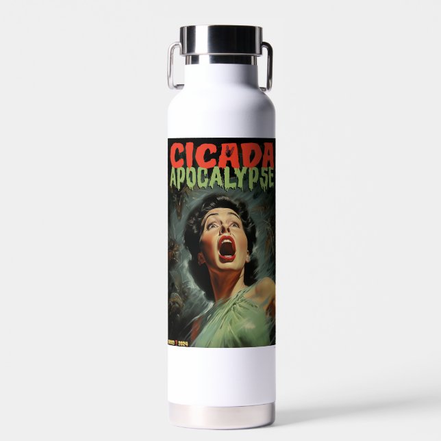 Cicada Apokalypse 2024 Trinkflasche (Vorne)
