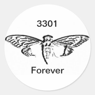 Cicada-Aufkleber Runder Aufkleber