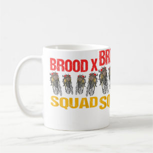 Cicada Brood X Squad Red Mit Augen Cicadas Kinder Kaffeetasse