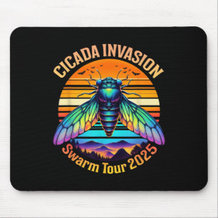 Cicada Brood Xiv Sommer Cicadas Schwarze Tour 2025 Mousepad