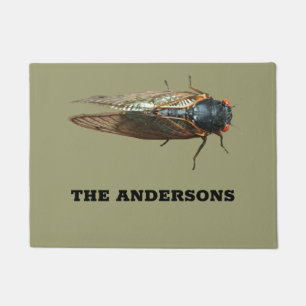 Cicada Bug Foto Creepy Insect Personalisiert Fußmatte