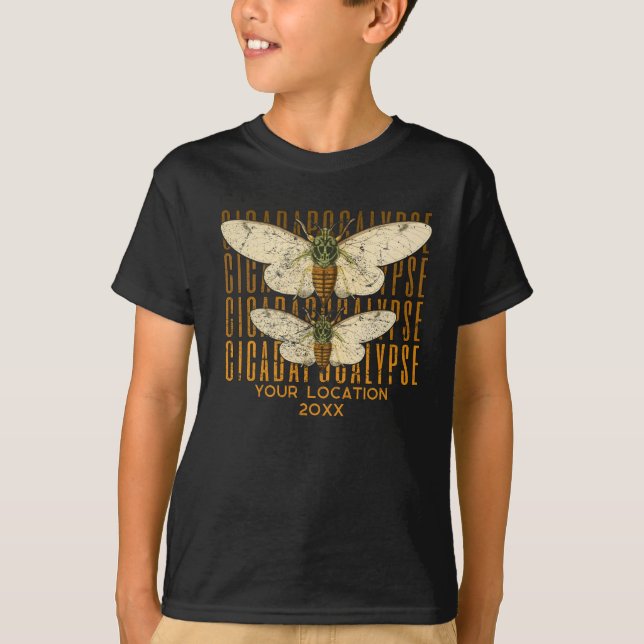 Cicada Cicadapocalypse 2024 Benutzerdefinierter St T-Shirt (Vorderseite)