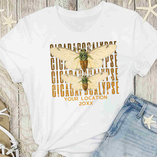 Cicada Cicadapocalypse 2024 Benutzerdefinierter St T-Shirt