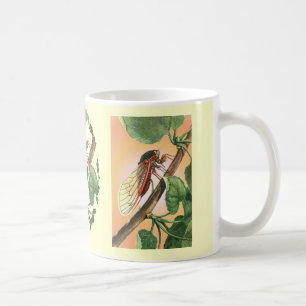 Cicada Insect Illustration Art Kaffeetasse