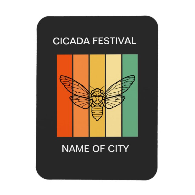 Cicada insect lover Custom Magnet (Vertikal)