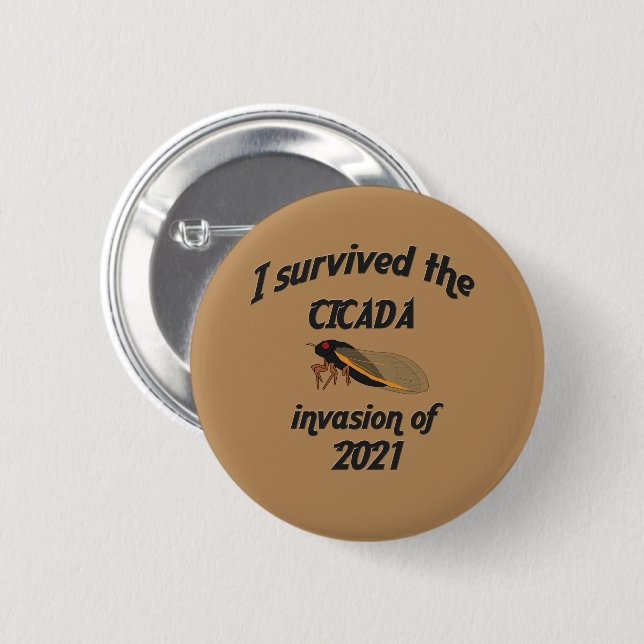 Cicada Invasion Button (Vorne & Hinten)