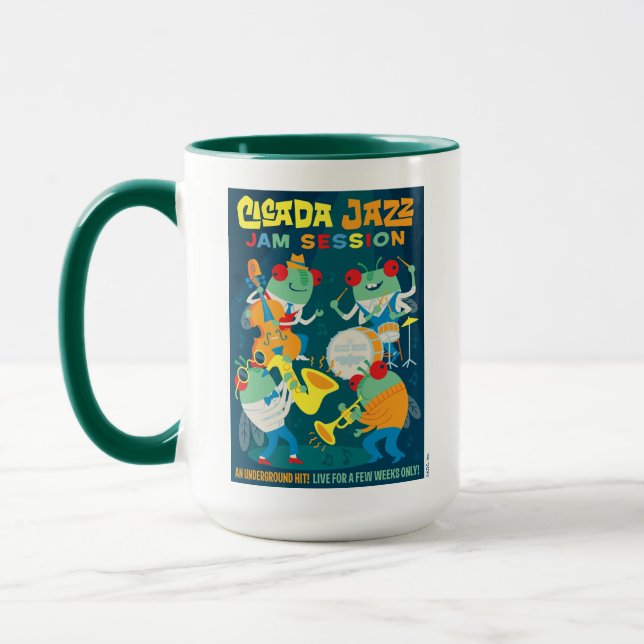 Cicada Jazz Jam Session Tasse (Links)