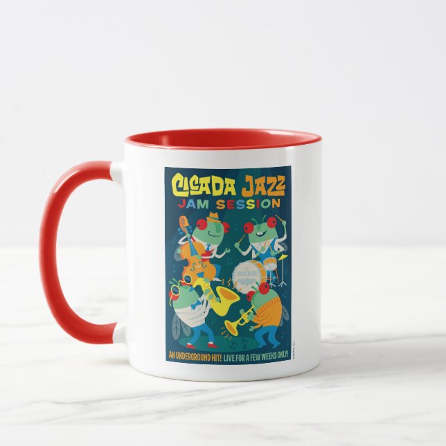 Cicada Jazz Jam Session Tasse (Links)