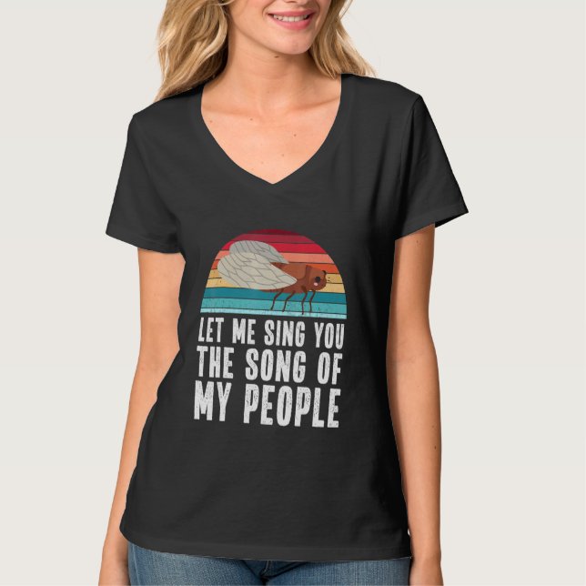 Cicada Meme Brood X Quote T-Shirt (Vorderseite)