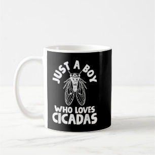 Cicada nur ein Junge, der Cicadas Lieben Kaffeetasse