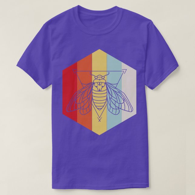 Cicada Retro T-Shirt (Design vorne)