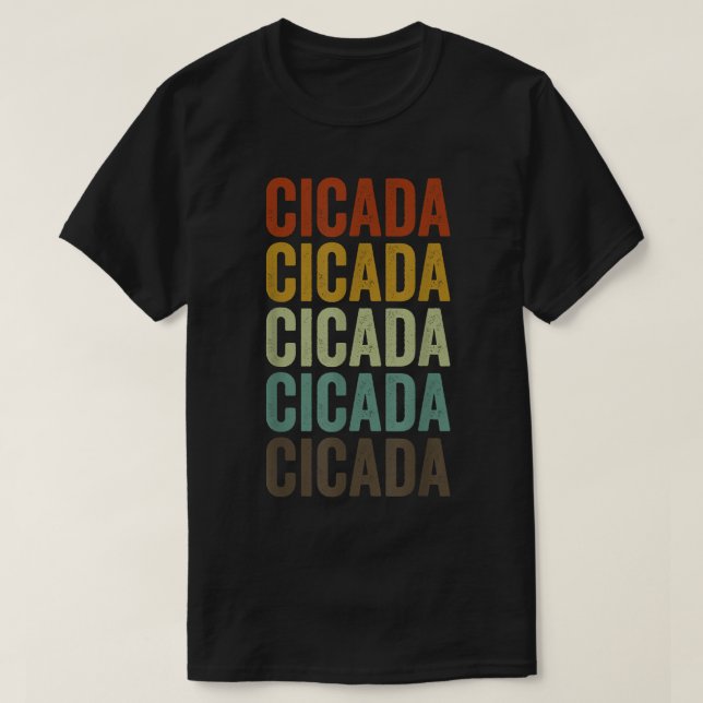 Cicada Retro T-Shirt (Design vorne)