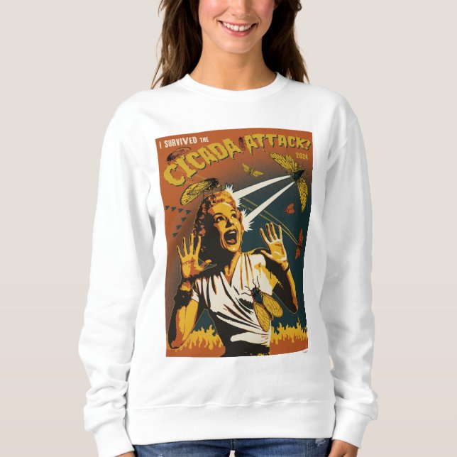 Cicada - Schrei-Lady 2024 Sweatshirt (Vorderseite)