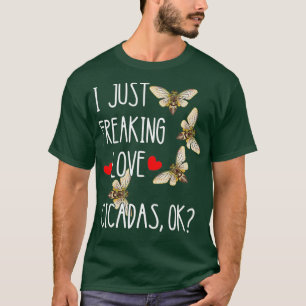 Cicada Schwarzes Insekt Lover Magicicada Brood Bug T-Shirt