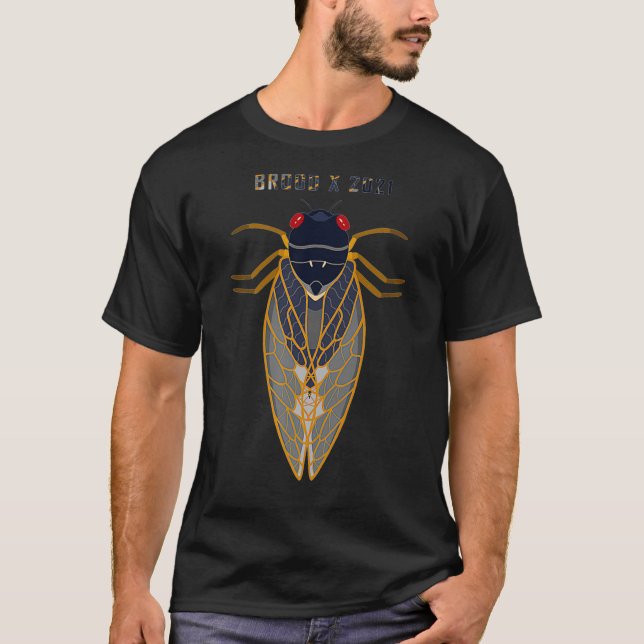 Cicada Shirt 2021 Brood X Magicicada Cicadas (Vorderseite)