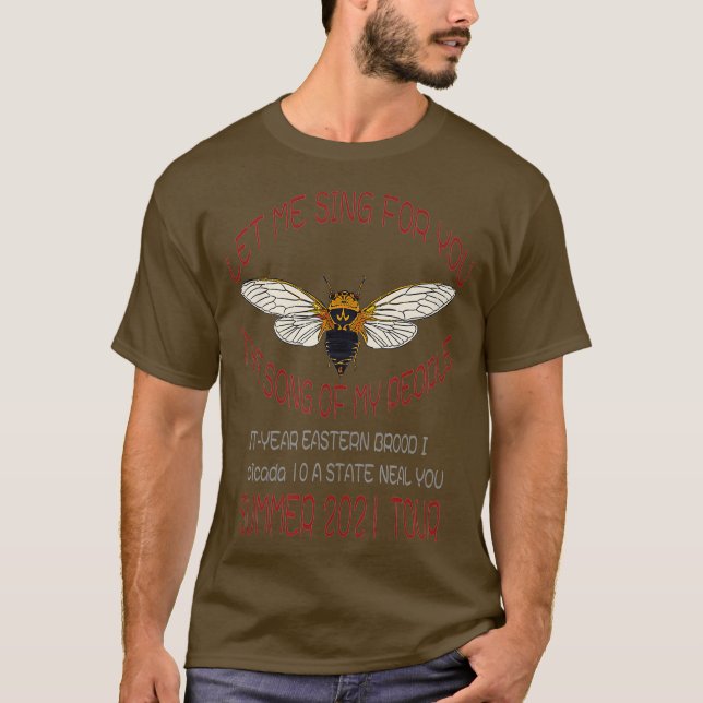 Cicada Summer Great Eastern Brood Konzert Tour T-Shirt (Vorderseite)
