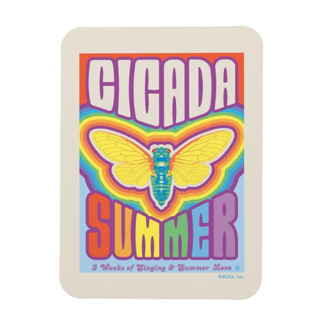 Cicada Summer Liebe Magnet (Vertikal)