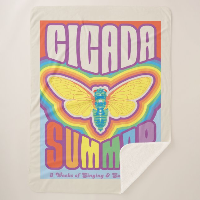 Cicada Summer Liebe Sherpadecke (Vorderseite)