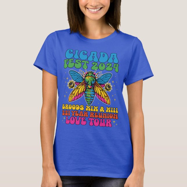 Cicada Wiedersehen Tour 2024 T-Shirt (Vorderseite)