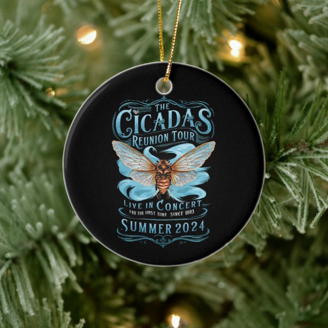 Cicada Wiedersehen U.S Tour 2024 Cicada Konzert Keramik Ornament (Baum)