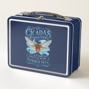Cicada Wiedersehen U.S Tour 2024 Cicada Konzert Metall Brotdose