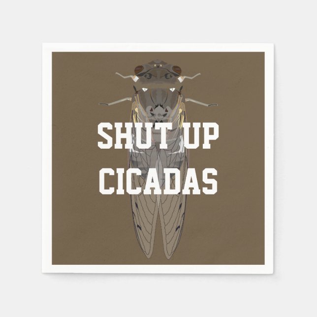 Cicadas beenden serviette (Vorderseite)