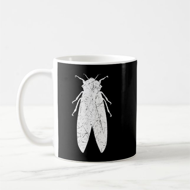 Cicadas Brood X Summer Magicicada Funny Retro Cic Kaffeetasse (Links)
