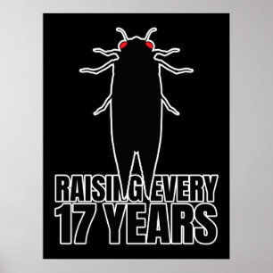 Cicadas Cicada Zombie Bugs - Entomologie Geek Poster