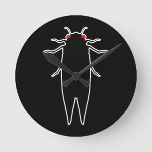 Cicadas Cicada Zombie Bugs - Entomologie Geek Runde Wanduhr