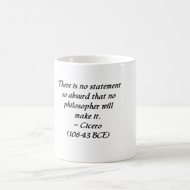 Cicero auf Philosophen-Tasse Kaffeetasse (Mittel)