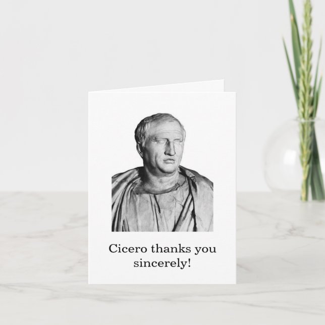Cicero Carte de remerciements (Devant)