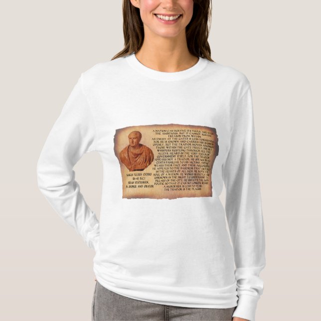 CICERO-ZITAT - NATION KANN VERRAT NICHT ÜBERLEBEN T-Shirt (Vorderseite)
