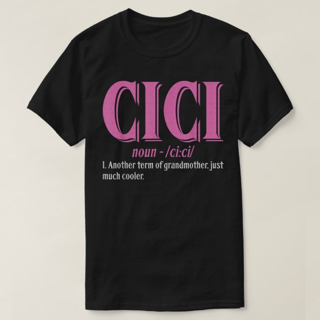 Cici Definition - Oma Day T-Shirt (Design vorne)