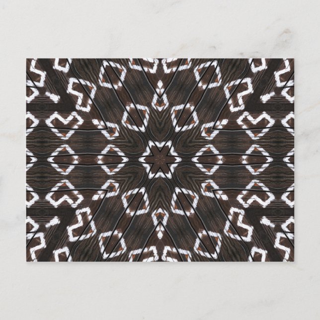 Čičmany Snowflake Postkarte (Vorderseite)