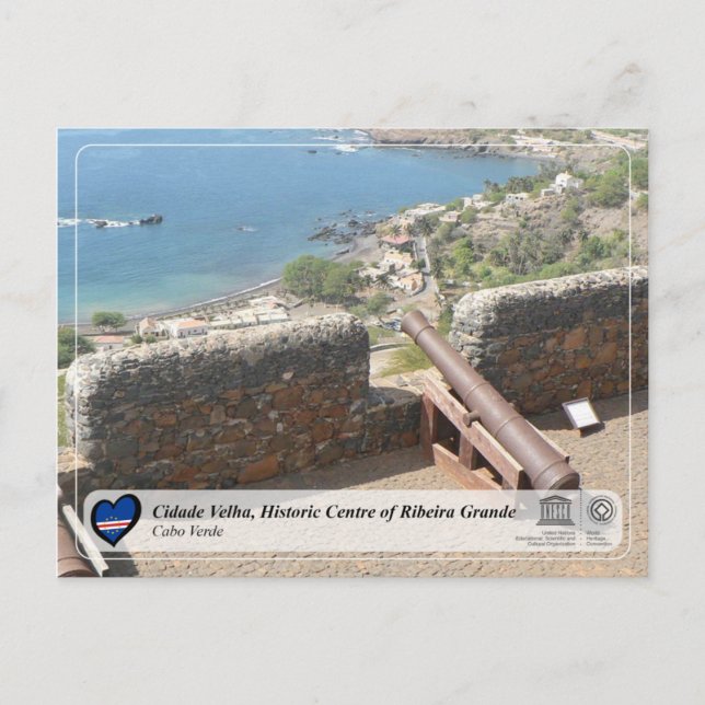 Cidade Velha, Historisches Zentrum von Ribeira Gra Postkarte (Vorderseite)