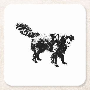 Cider Nights & Fetch Rechteckiger Pappuntersetzer