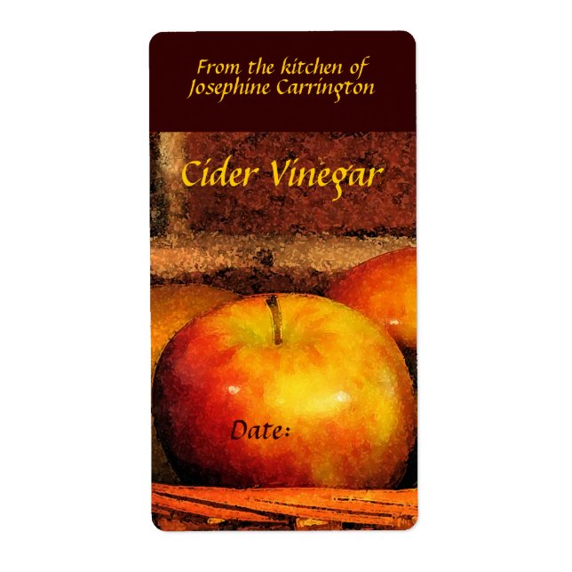 Cider Vinegar Labels (Vorne)