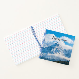 Ciel bleu Ciel d'image Texte Carnet Spiral personn