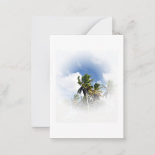 Ciel Bleu Personnalisé Et Palmiers Modèle Nature V