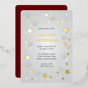 Ciel de Noël   Invitation Foil