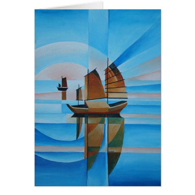 Ciel doux, Mer Céruleenne et Joncs Cubistes (Devant)