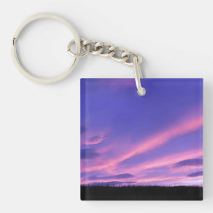 Ciel du soir rêveur violet orange scène esthétique